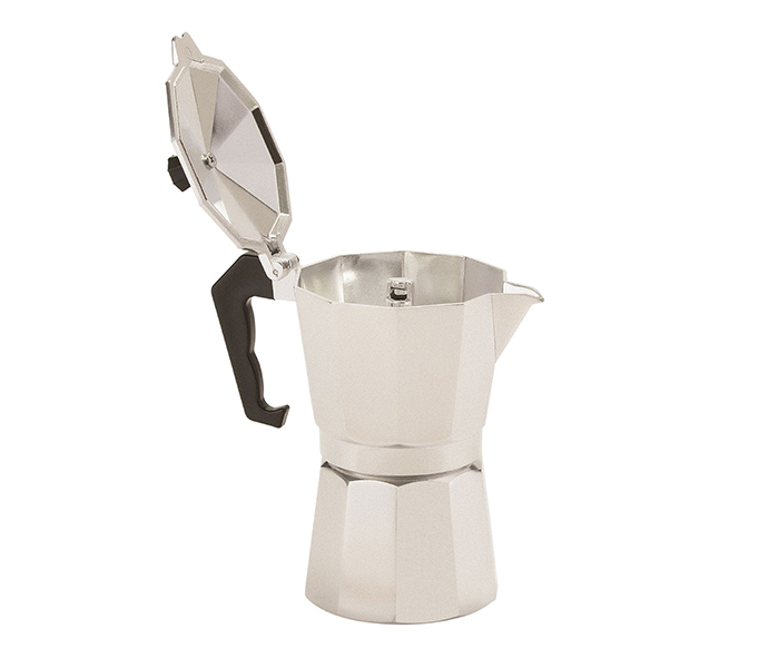 Royalford RFU9063 Aluminum Coffee Maker in 1 Cup - Silver - Zoom Image 1