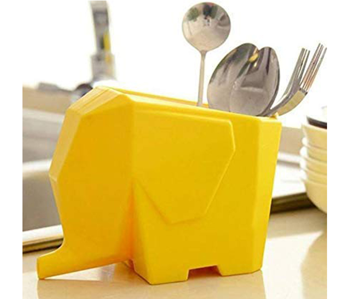 Elephant Shape Spoon Holder - Yellow - Zoom Image 1