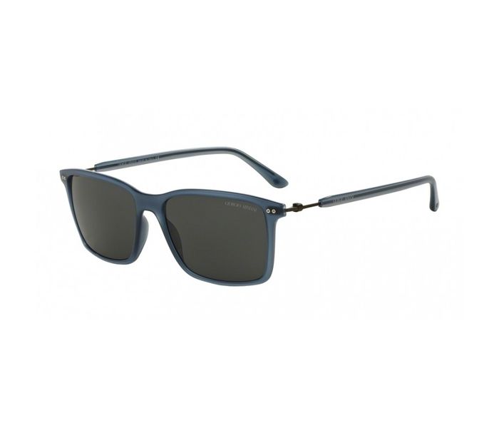 Giorgio Armani 0AR 8045-533687 Rectangular Blue Frame & Blue Mirrored Sunglasses for Unisex - Zoom Image 2