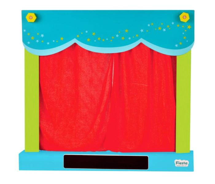 Fiesta Crafts T-2813 Hand Puppet Theatre & Shop (Carry - Case) Assorted - Zoom Image 1