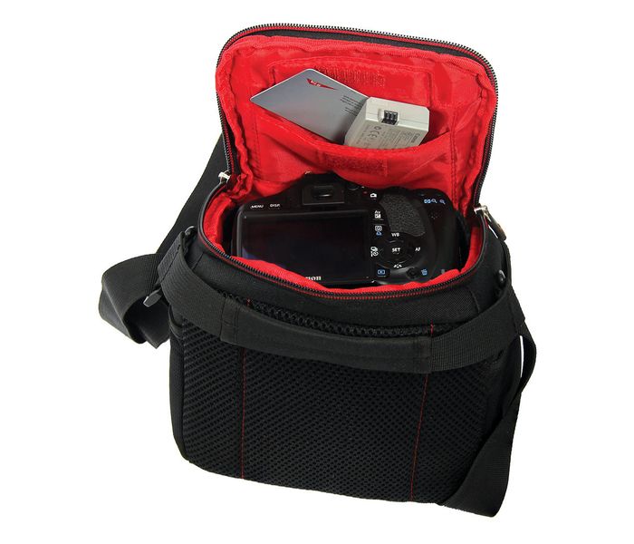 Promate Handypak1-S Trendy SLR and DSLR Shoulder Camera Bag, Black - Zoom Image 4