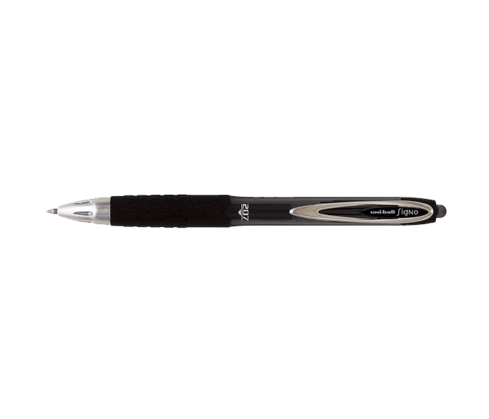 Uni Ball UMN-207 Signo Retractable BallPen - Black, Pack of 12 - Zoom Image 1