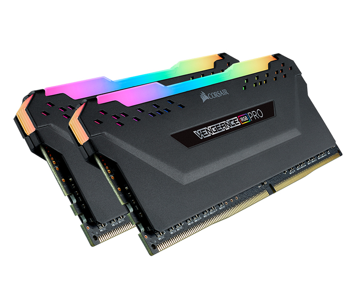 Corsair CMW16GX4M2C3200C16 Vengeance RGB PRO 16GB (2 x 8GB) DDR4 DRAM 3200MHz C16 Memory Kit - Black - Zoom Image 3