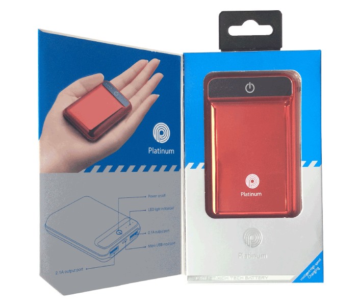 Platinum PP9001 10000mah Mini Power Bank Red - Zoom Image 3