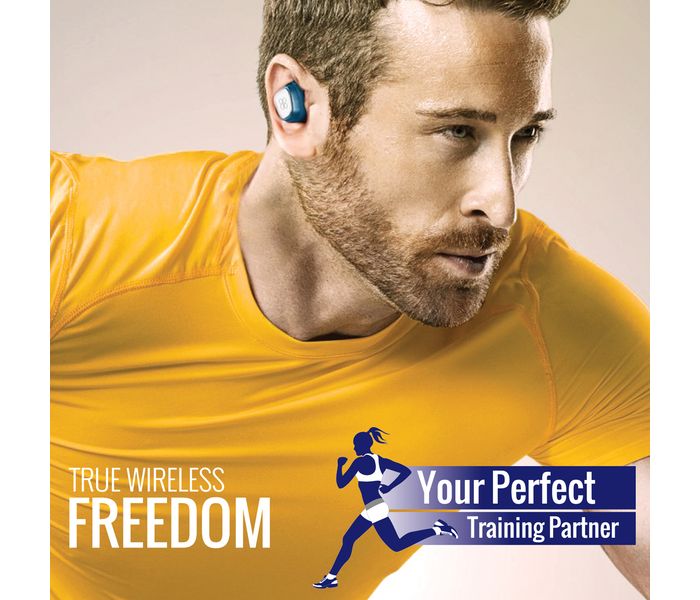 Promate Trueblue-2 High Definition True Wireless Stereo Earbuds with Portable Charging Case, Blue - Zoom Image 8