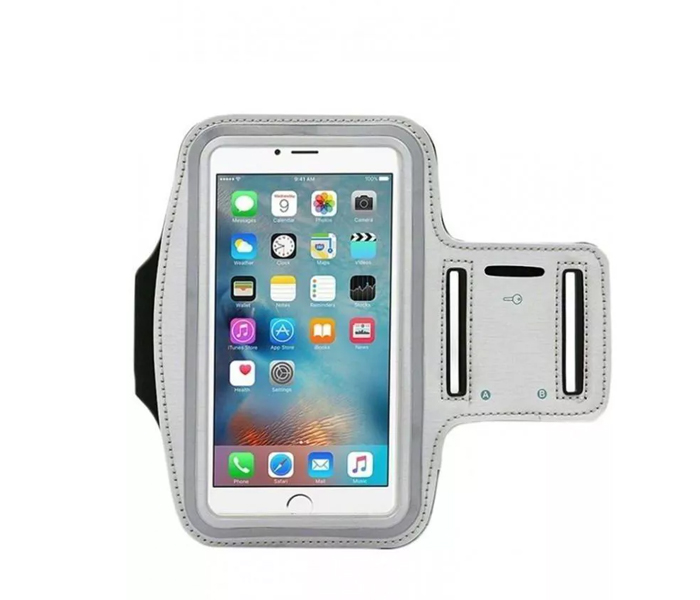 Zooni Running Sports Armband For Smartphones Under 4.7 Inches - White - Zoom Image 1