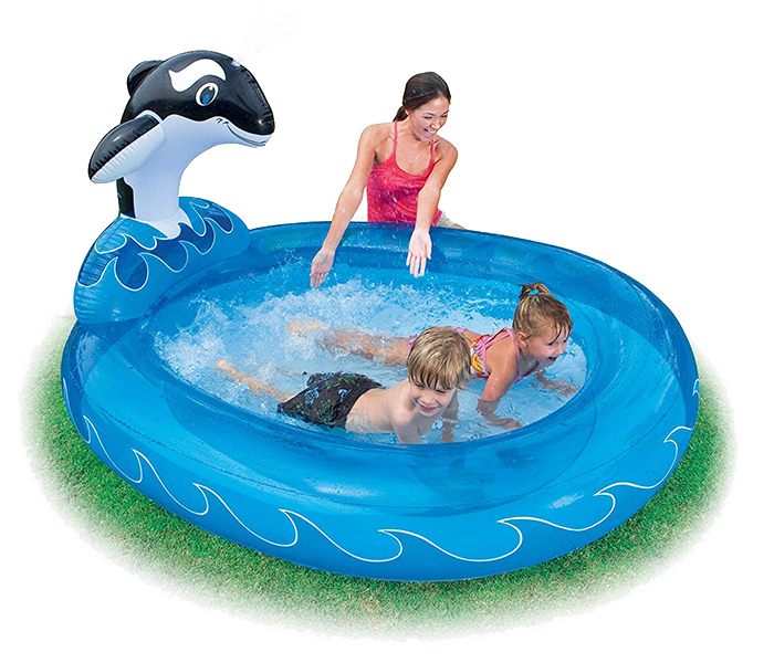 Intex ZX-57436 203.2 x 157.5 x 106.7CM Splash Pool - Blue - Zoom Image 1