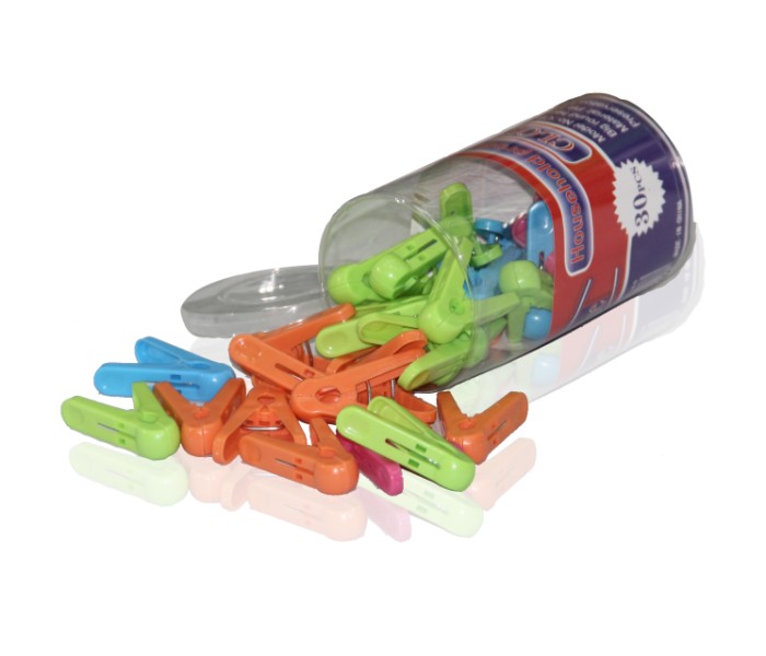 In-house CP-1509 30 Pieces Plastic Cloth Pegs Assorted - Zoom Image 3