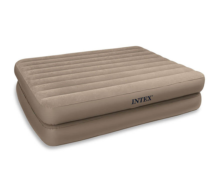 Intex ZX-66708 Inflatable Twin Size Airbed with Built-in Electric Pump - Beige - Zoom Image 2