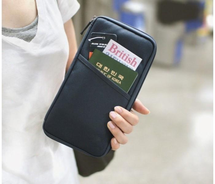 Multifunction Travel Passport Holder Black - Zoom Image 2