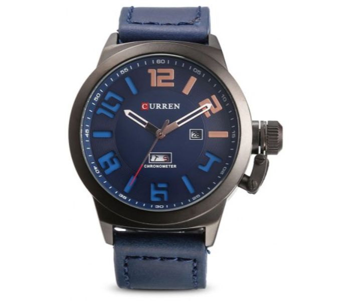 Curren 8270 Analog Quartz Watch For Men Blue - Zoom Image 2