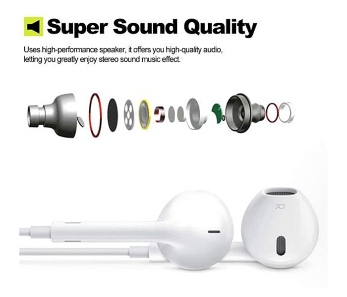 F5 Built-in Microphone Sports In-ear Stereo Headphone with Volume Control - Zoom Image 1