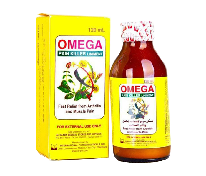 Omega Pain Killer Liniment Oil - 120 ml - Zoom Image