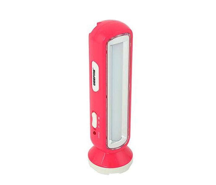 Geepas GFL4663 Rechargeable LED Torch with Emergency Lantern, Red - Zoom Image 3