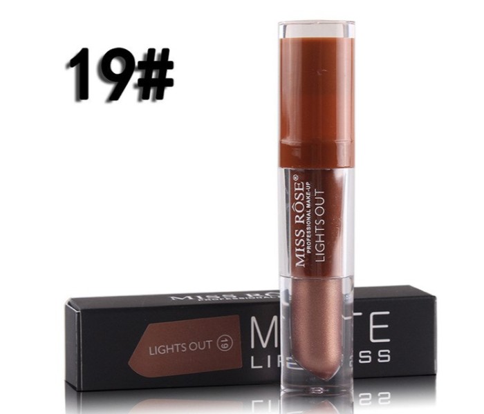 Miss Rose 7701-026M Longlasting Matte Lip Gloss 19 Lights out - Zoom Image