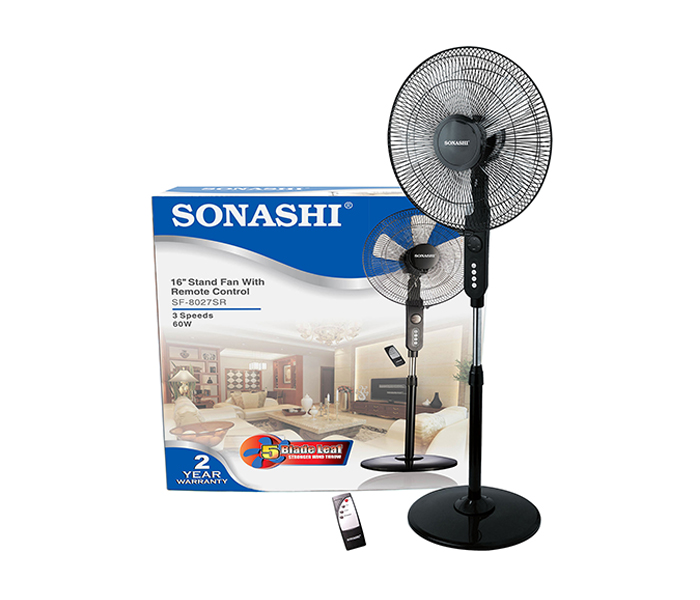 Sonashi SF-8027SR 16-inch Stand Fan with Remote Control - Zoom Image 2