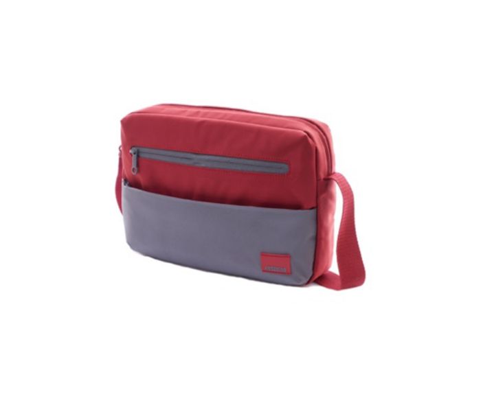 American Tourister GAT104LUG01647 Brixton Laptop Briefcase Small Red and Grey - Zoom Image