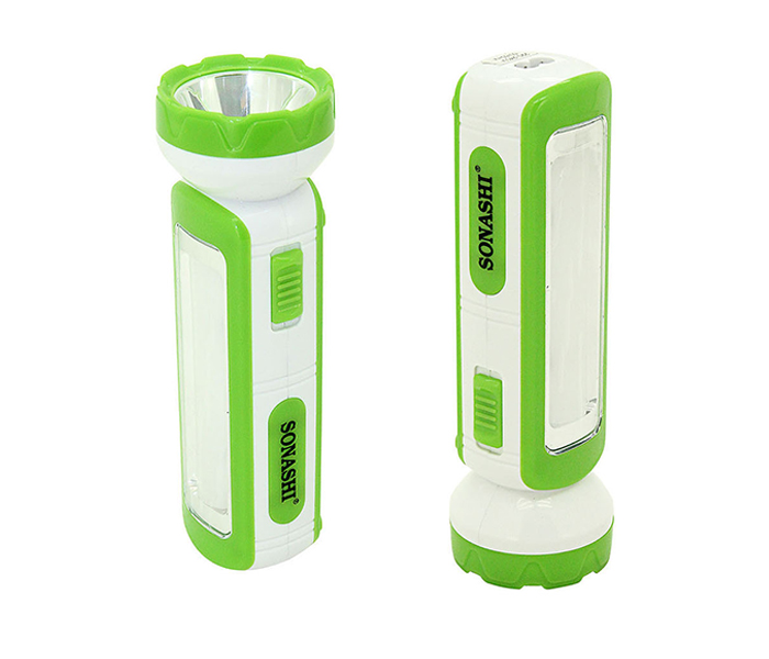 Sonashi SPLT-114 2-In-1 Rechargeable LED Torch with Lamp - Green - Zoom Image 3