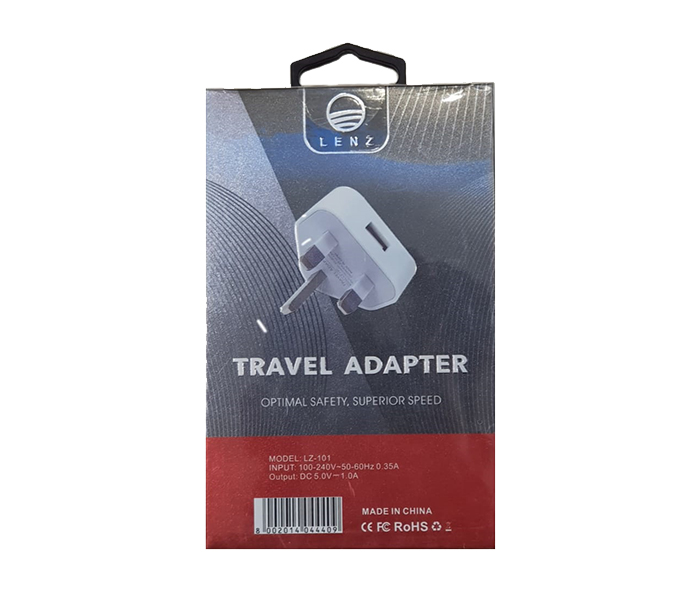 Lenz  Lz-101 Optimal Safety Superior Speed Travel Adapter - White - Zoom Image