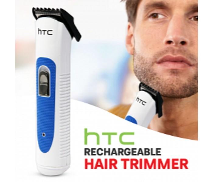 HTC AT-028 Rechargeable Hair Trimmer - White - Zoom Image 1