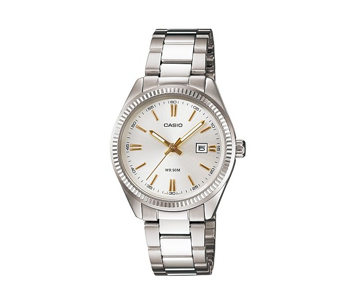 Casio LTP-1302D-7A2DF Womens Analog Watch Silver - Zoom Image