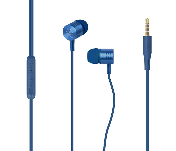 Promate Meta Universal In Ear Noise Isolation Stereo Earphone - Blue - Zoom Image 5