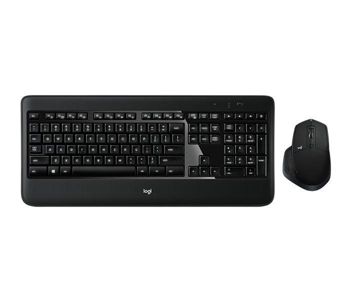 Logitech 920-008879 MX900 Combo 2GHZ Wireless Optical Mouse & Keyboard - English, Black - Zoom Image 5