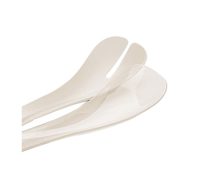 Royalford RF7136 Salad Spoon - White, 2 Pieces - Zoom Image 1