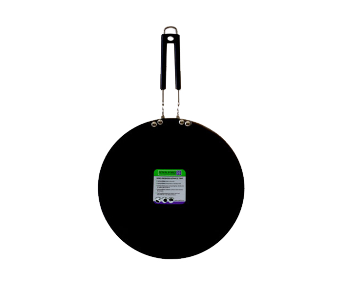 Royalford RF7904 30CM Hard Anodized Advance Glossy Flat Tawa - Black - Zoom Image