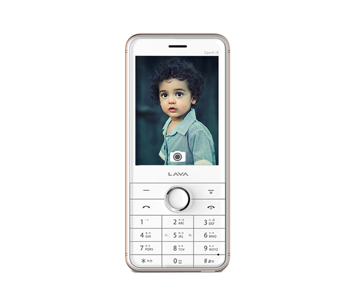 Lava Spark i8 0.3MP Camera Dual Sim Mobile Phone with Crystal Keypad - Gold - Zoom Image 5