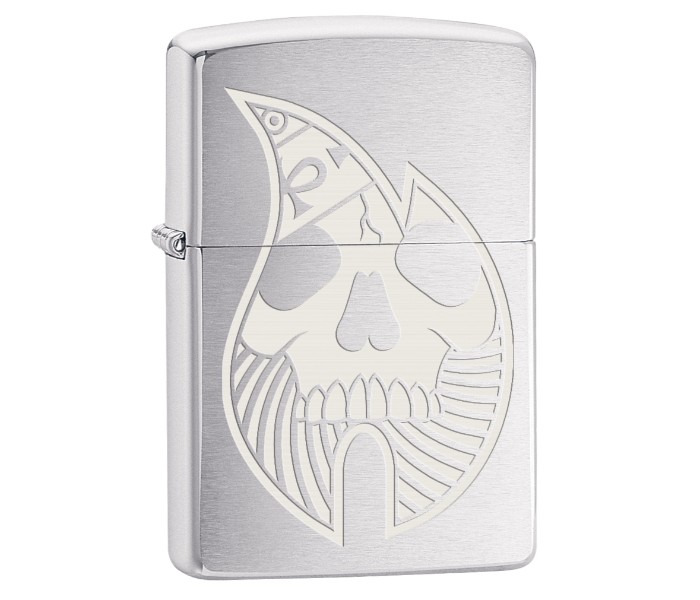 Zippo 29697 Flame Design Lighter Silver - Zoom Image