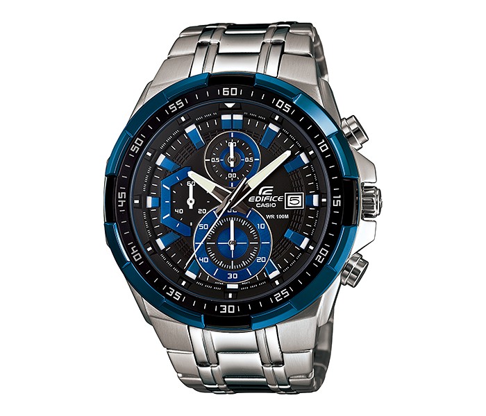 Casio Edifice EFR-539D-1A2VUDF Mens Analog Watch Silver and Black - Zoom Image