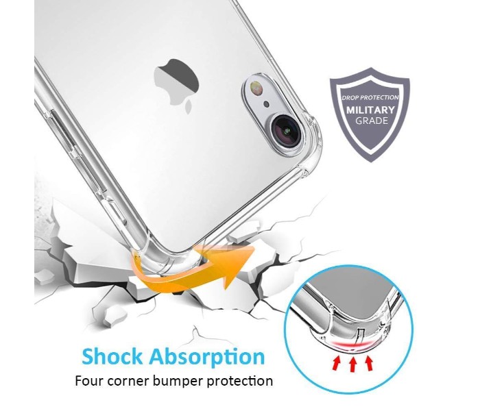 Shockproof Silicone TPU Transparent 6.1 Inch Back Case For iPhone XR SHC61 Clear - Zoom Image 8