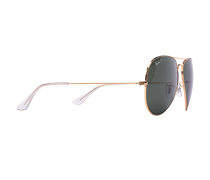 Ray-Ban 0RB3025 001/58-62 Aviator Gold Frame & Green Classic Mirrored Sunglasses for Unisex - Zoom Image 1