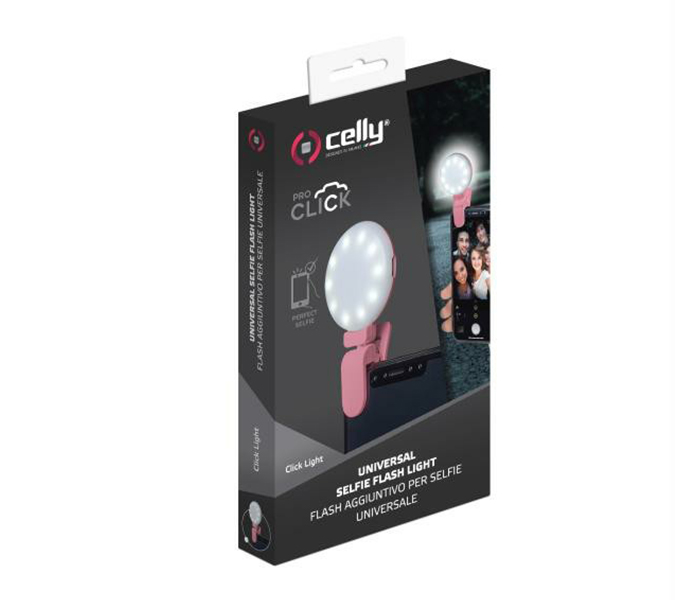 Celly CLICKLIGHTPK Universal Selfie Flash Light - Pink - Zoom Image 3