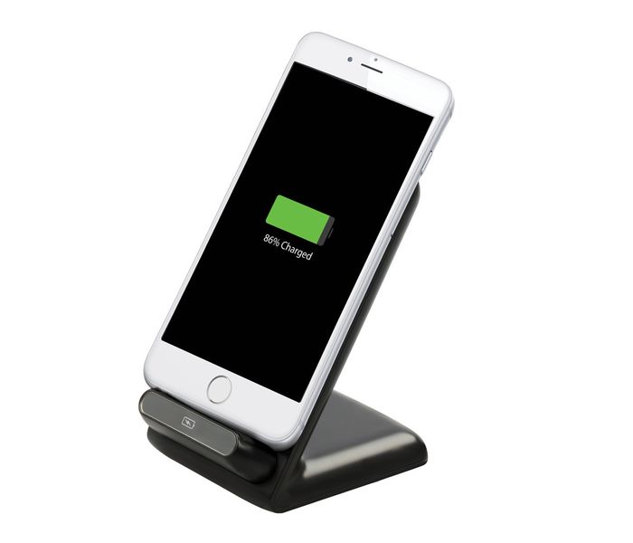 Promate AuraDock Universal Wireless Charger Pad Stand for Qi Enabled Phones, Black - Zoom Image 5