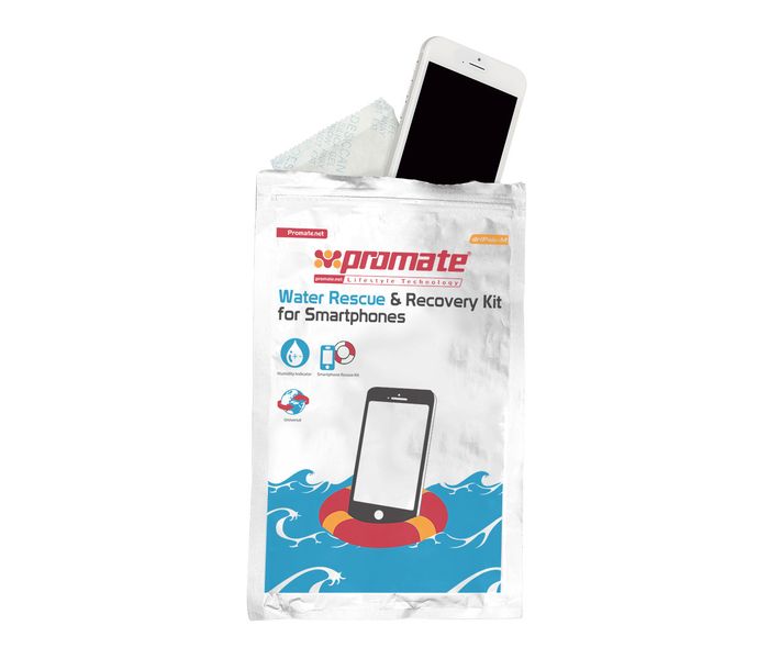 Promate DriPak-M Water Rescue Damage Repair Recovery Kit, White - Zoom Image 3