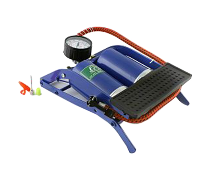 Offal FP-222 My Car Double Barrel Cylinder Foot Pump Air Inflator with Tire Gauge - Blue - Zoom Image 5