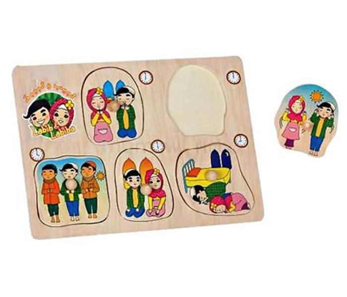 Fitra Toys LLWP305 5Player Wooden Puzzle - Zoom Image