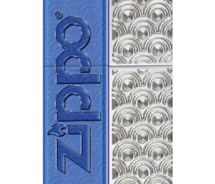 Zippo 28658 Special Design Lighter Silver & Blue - Zoom Image 3