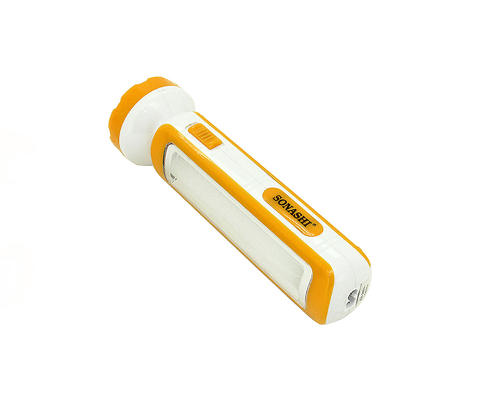 Sonashi SPLT-115 2-In-1 Rechargeable LED Torch with Lamp - Yellow - Zoom Image 1