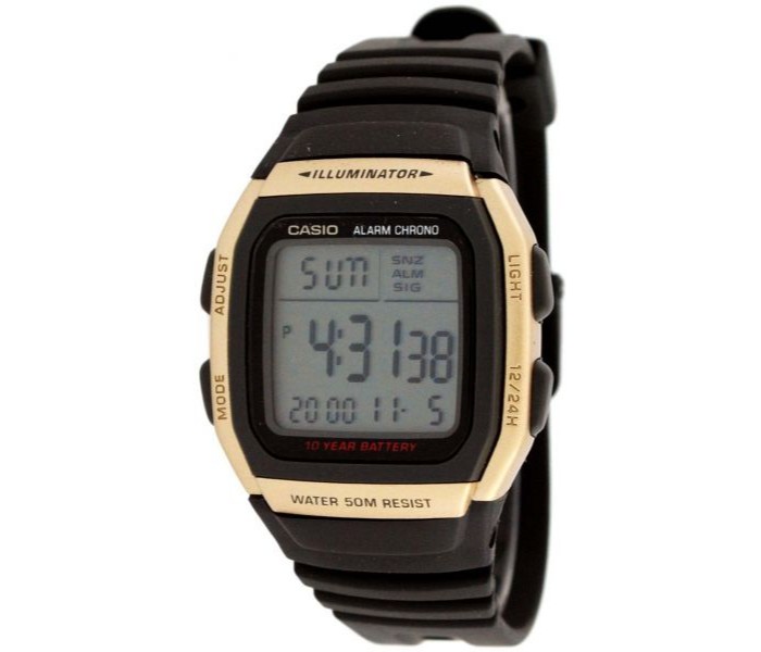 Casio W-96H-9AVDF (CN) Mens Sports Watch Black and Gold - Zoom Image