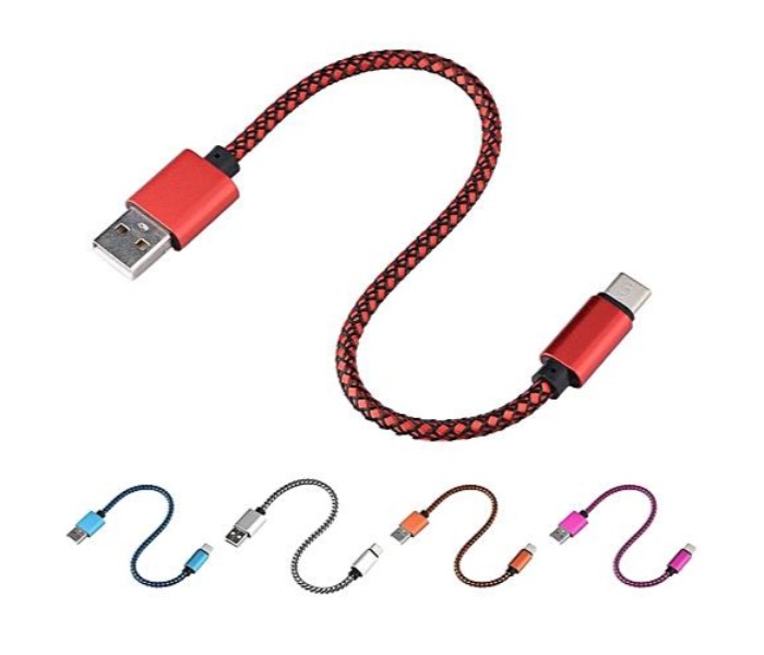 Fast Charging Nylon Type C USB  Data Cable STCAD1 Multicolor - Zoom Image 7