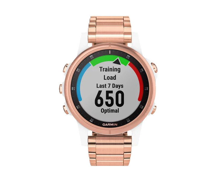 Garmin 010-01987-11 Fenix 5S Plus Smartwatch - Sapphire White with Rose Gold-tone Metal Band - Zoom Image 5