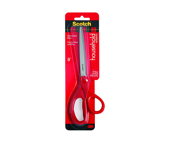 Scotch 8-inch Household Scissor - Red - Zoom Image 1