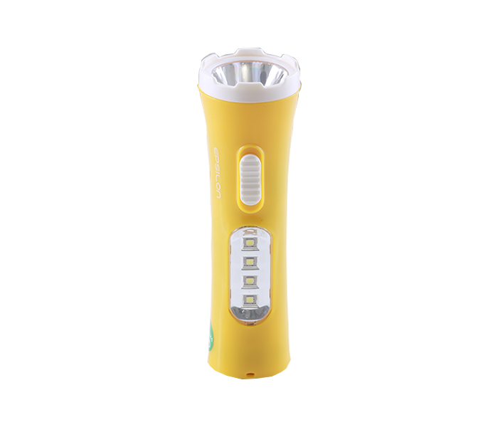 Epsilon ENFL114 Rechargeable LED Plastic Torch with Lamp - Yellow - Zoom Image 4