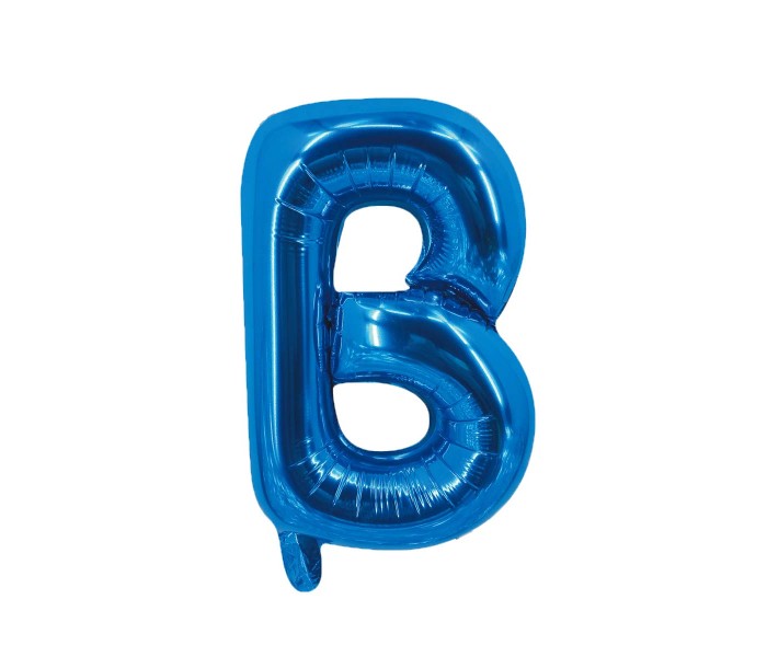 Party Time B-B-803249 Letter B 16 Inch Foil Balloon Blue - Zoom Image