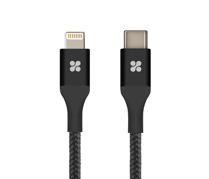 Promate UniLink-LTC USB Type-C OTG Cable with Lightning Connector - Black - Zoom Image 9