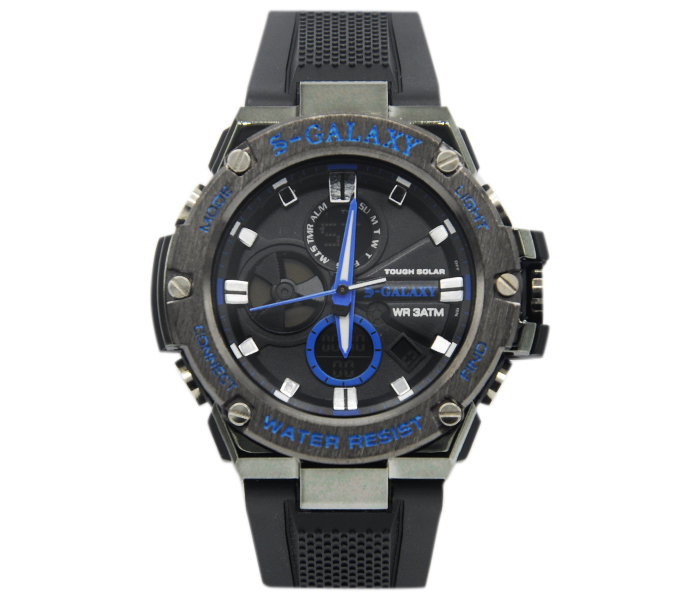 Galaxy GSW-745 Unisex Analog and Digital Sports Watch Black - Zoom Image 3