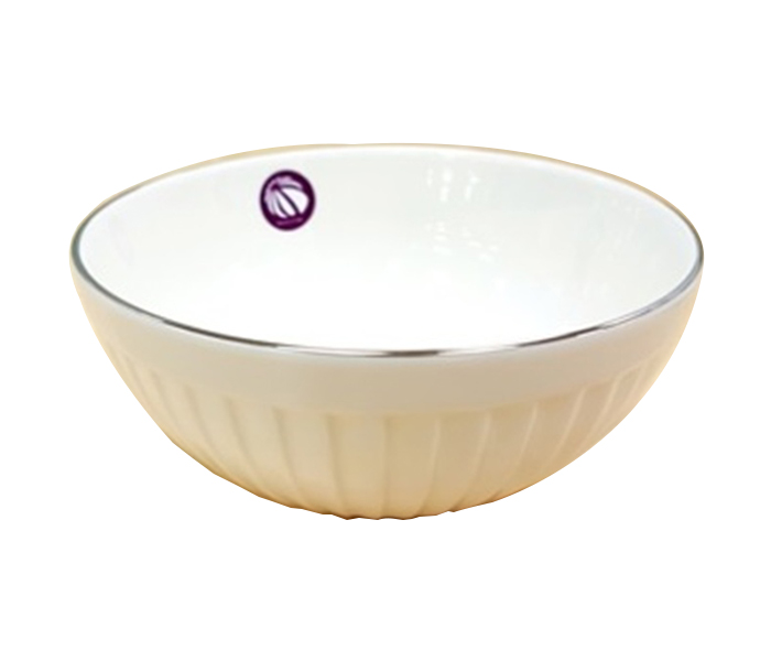 Qualitier QA-IP-1014 11.5 CM Drape Platinum Compote Bowl - white - Zoom Image